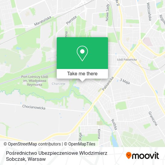 Pośrednictwo Ubezpieczeniowe Włodzimierz Sobczak map