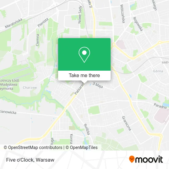 Карта Five o'Clock