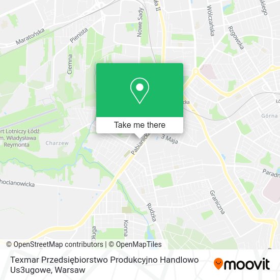 Texmar Przedsiębiorstwo Produkcyjno Handlowo Us3ugowe map