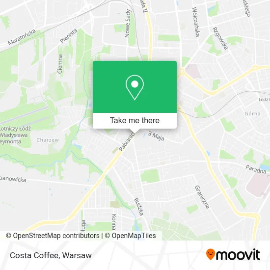 Карта Costa Coffee