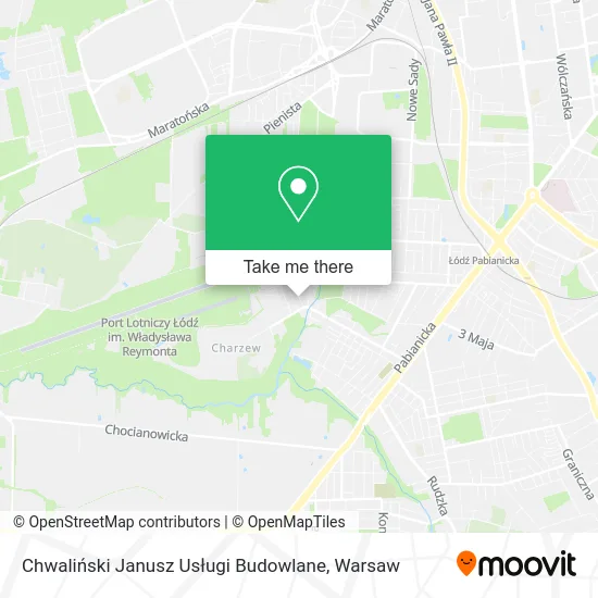 Карта Chwaliński Janusz Usługi Budowlane