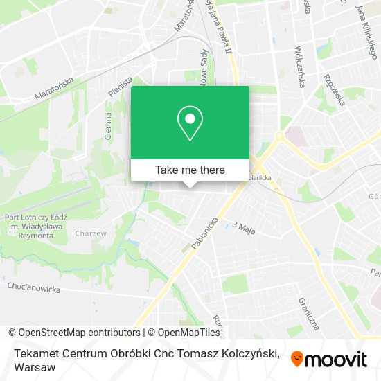 Карта Tekamet Centrum Obróbki Cnc Tomasz Kolczyński