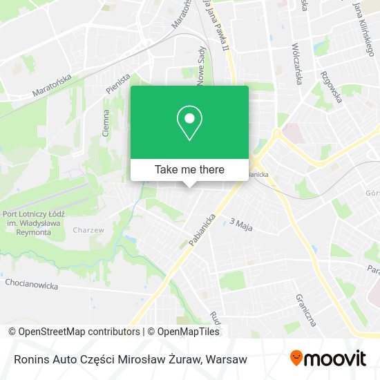 Ronins Auto Części Mirosław Żuraw map