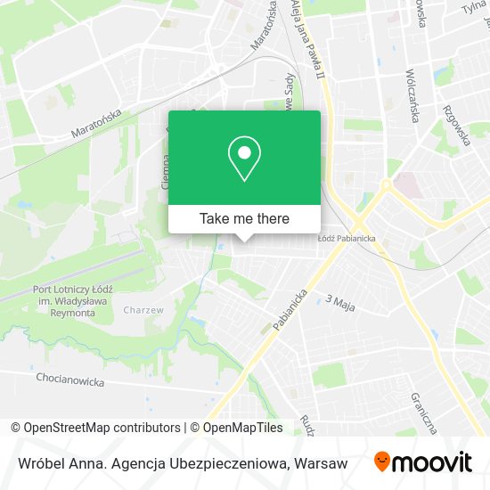 Wróbel Anna. Agencja Ubezpieczeniowa map