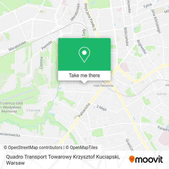 Карта Quadro Transport Towarowy Krzysztof Kuciapski