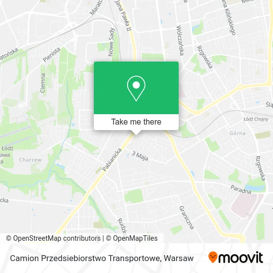 Карта Camion Przedsiebiorstwo Transportowe