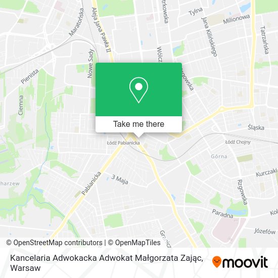 Kancelaria Adwokacka Adwokat Małgorzata Zając map