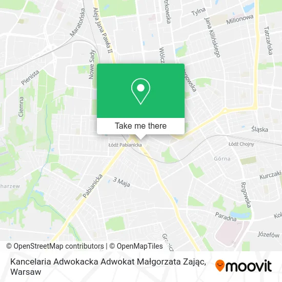 Kancelaria Adwokacka Adwokat Małgorzata Zając map