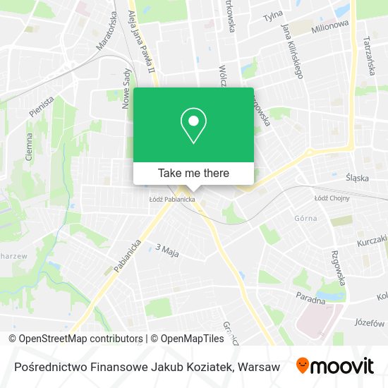 Pośrednictwo Finansowe Jakub Koziatek map