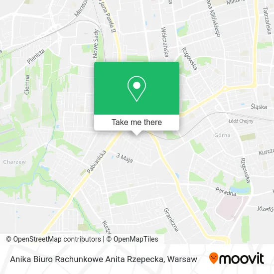 Карта Anika Biuro Rachunkowe Anita Rzepecka