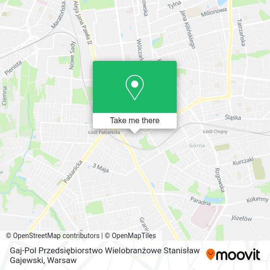 Gaj-Pol Przedsiębiorstwo Wielobranżowe Stanisław Gajewski map