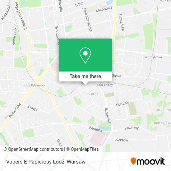 Vapers E-Papierosy Łódź map