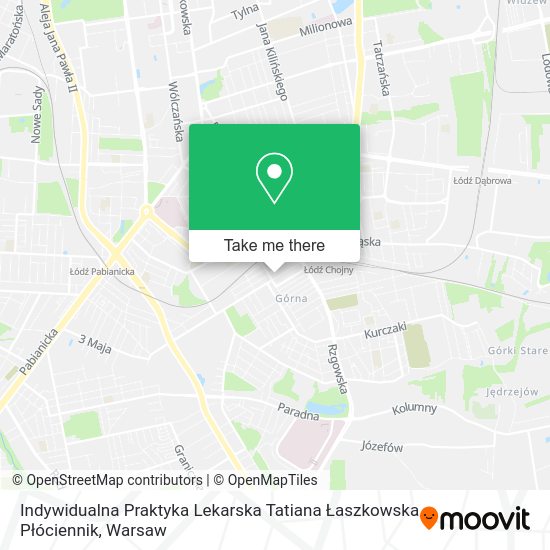 Indywidualna Praktyka Lekarska Tatiana Łaszkowska Płóciennik map