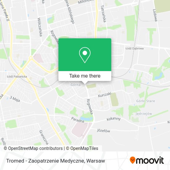 Tromed - Zaopatrzenie Medyczne map