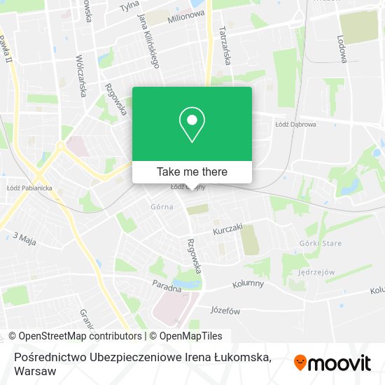 Pośrednictwo Ubezpieczeniowe Irena Łukomska map