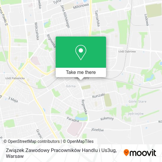 Związek Zawodowy Pracowników Handlu i Us3ug map