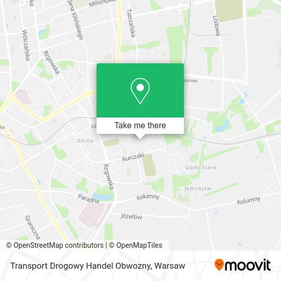 Карта Transport Drogowy Handel Obwozny