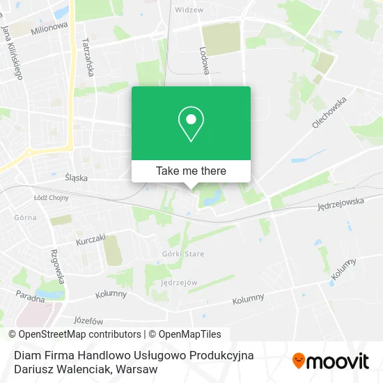Diam Firma Handlowo Usługowo Produkcyjna Dariusz Walenciak map