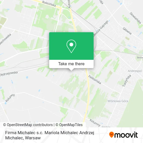 Карта Firma Michalec s.c. Mariola Michalec Andrzej Michalec