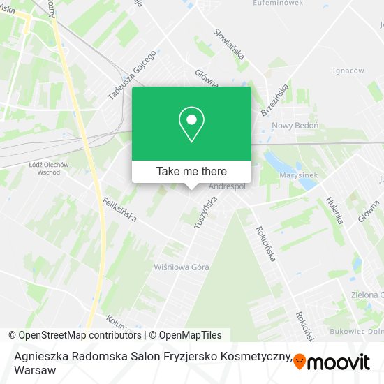 Карта Agnieszka Radomska Salon Fryzjersko Kosmetyczny