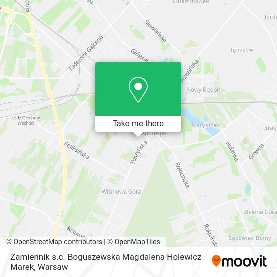 Zamiennik s.c. Boguszewska Magdalena Holewicz Marek map