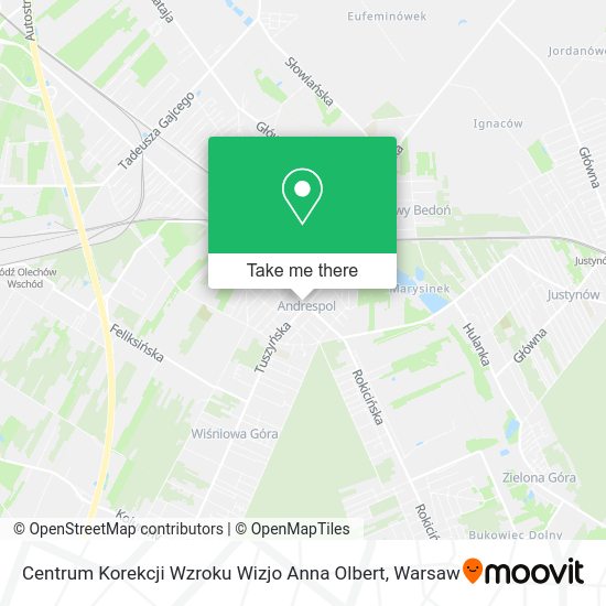 Centrum Korekcji Wzroku Wizjo Anna Olbert map