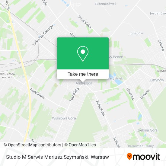 Studio M Serwis Mariusz Szymański map