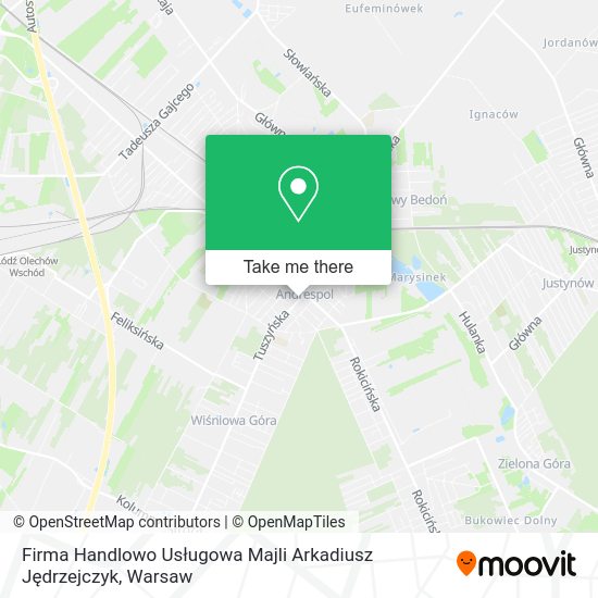 Firma Handlowo Usługowa Majli Arkadiusz Jędrzejczyk map