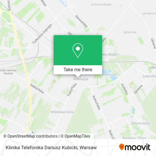 Карта Klinika Telefonika Dariusz Kubicki