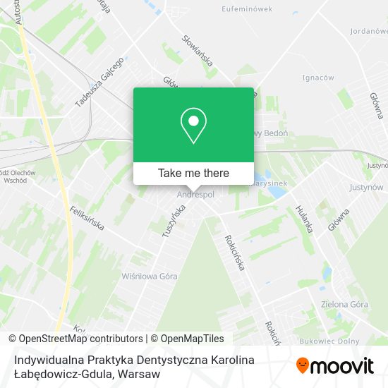 Indywidualna Praktyka Dentystyczna Karolina Łabędowicz-Gdula map