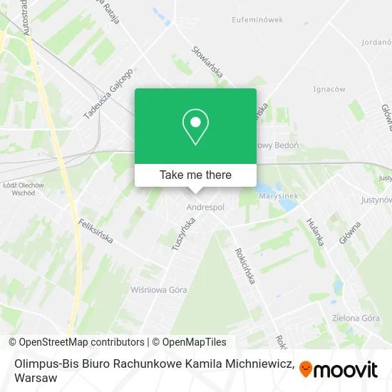 Карта Olimpus-Bis Biuro Rachunkowe Kamila Michniewicz