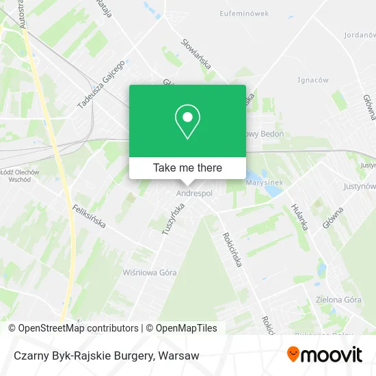 Карта Czarny Byk-Rajskie Burgery