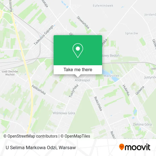Карта U Selima Markowa Odzi