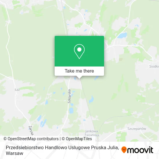 Карта Przedsiebiorstwo Handlowo Uslugowe Pruska Julia