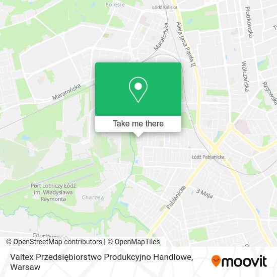 Valtex Przedsiębiorstwo Produkcyjno Handlowe map