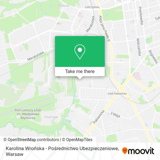 Karolina Wrońska - Pośrednictwo Ubezpieczeniowe map