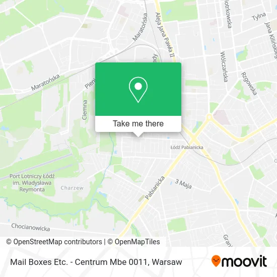 Карта Mail Boxes Etc. - Centrum Mbe 0011