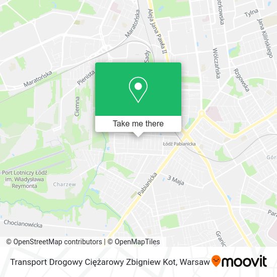 Transport Drogowy Ciężarowy Zbigniew Kot map