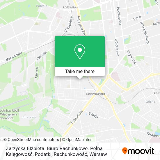 Zarzycka Elżbieta. Biuro Rachunkowe. Pełna Księgowość, Podatki, Rachunkowość map