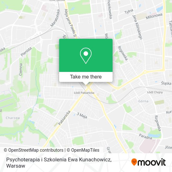 Карта Psychoterapia i Szkolenia Ewa Kunachowicz