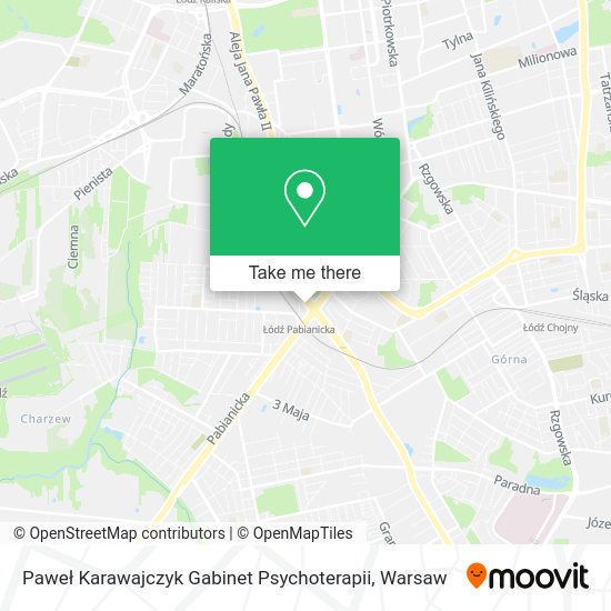 Paweł Karawajczyk Gabinet Psychoterapii map