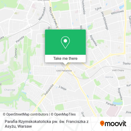 Parafia Rzymskokatolicka pw. św. Franciszka z Asyżu map