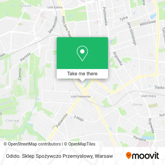 Odido. Sklep Spożywczo Przemysłowy map