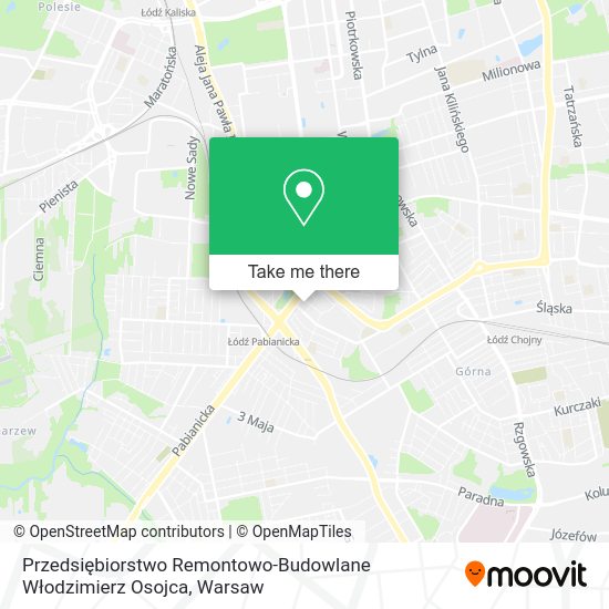 Przedsiębiorstwo Remontowo-Budowlane Włodzimierz Osojca map