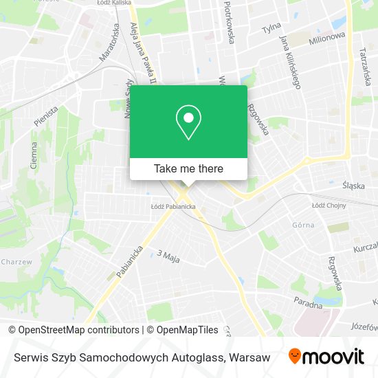 Serwis Szyb Samochodowych Autoglass map