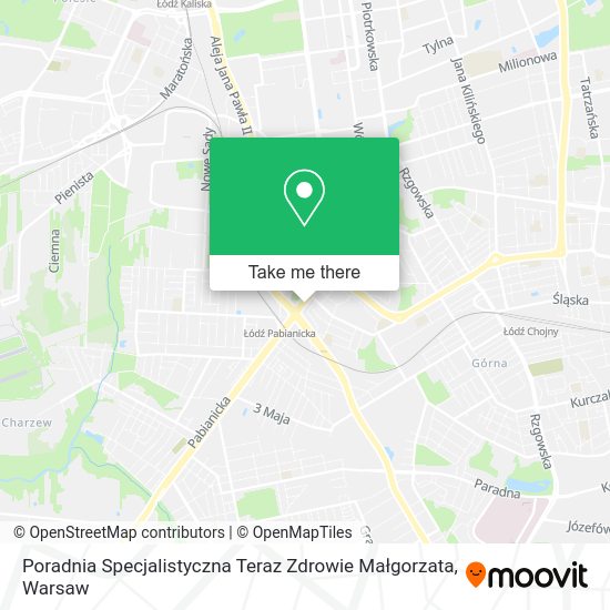 Poradnia Specjalistyczna Teraz Zdrowie Małgorzata map