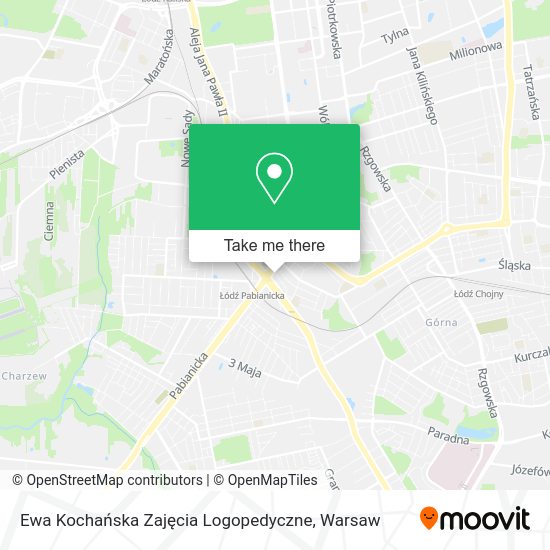 Ewa Kochańska Zajęcia Logopedyczne map