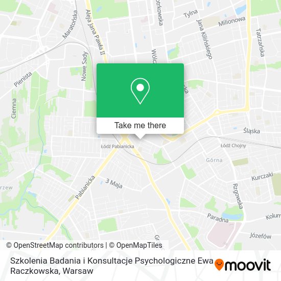 Карта Szkolenia Badania i Konsultacje Psychologiczne Ewa Raczkowska