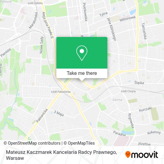 Mateusz Kaczmarek Kancelaria Radcy Prawnego map