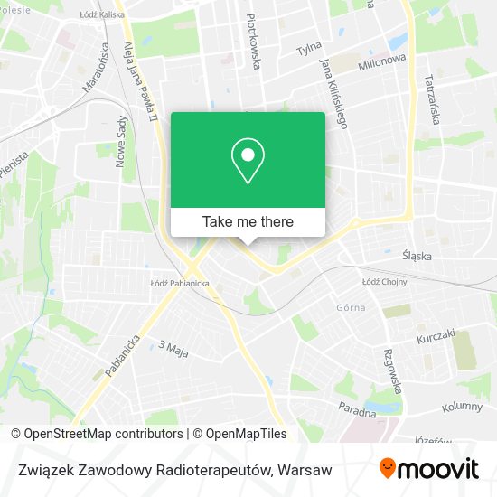 Карта Związek Zawodowy Radioterapeutów